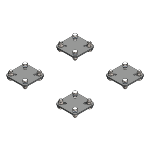 Flat Fitment Bracket Set of 4